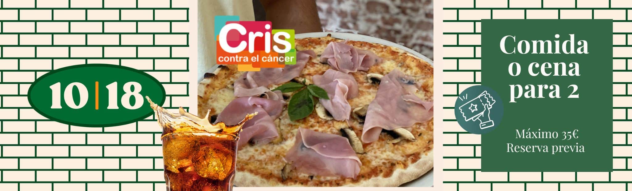 sorteo solidario cris pizza 10 18